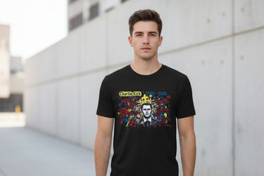 Charlie Kirk Tribute Mural Tee (Black) – Limited Edition